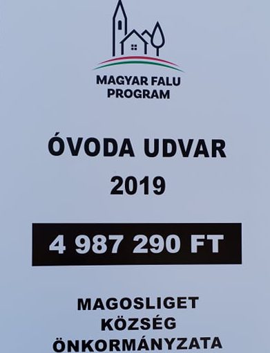 Magyar Falu Program – Óvoda udvar MFP-OUF/2019